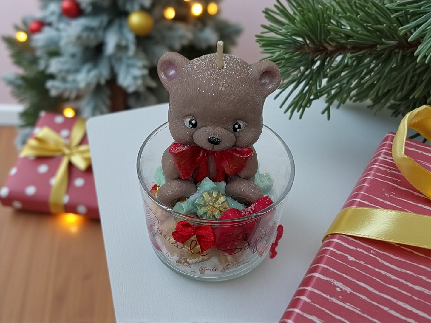 Bougie Sous le sapin