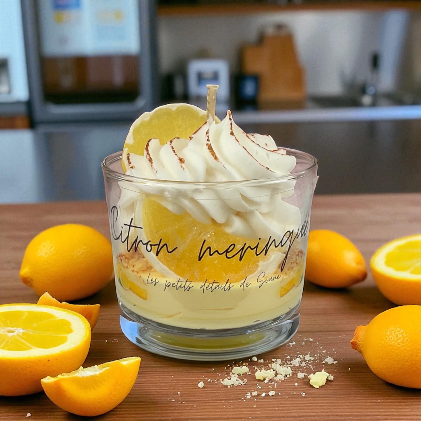 Bougie citron meringué