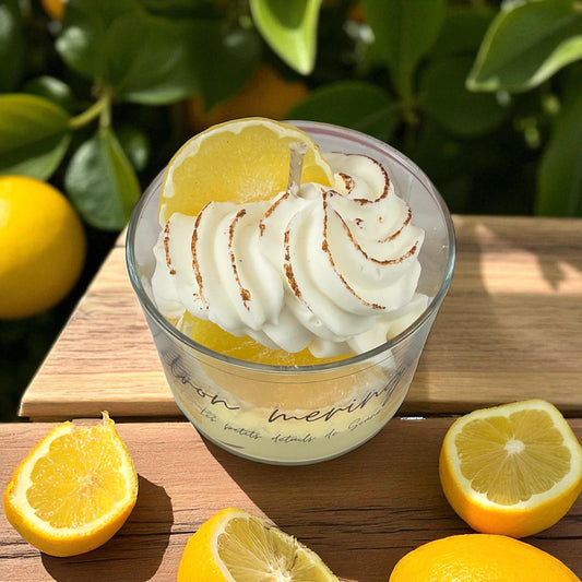 Bougie citron meringué