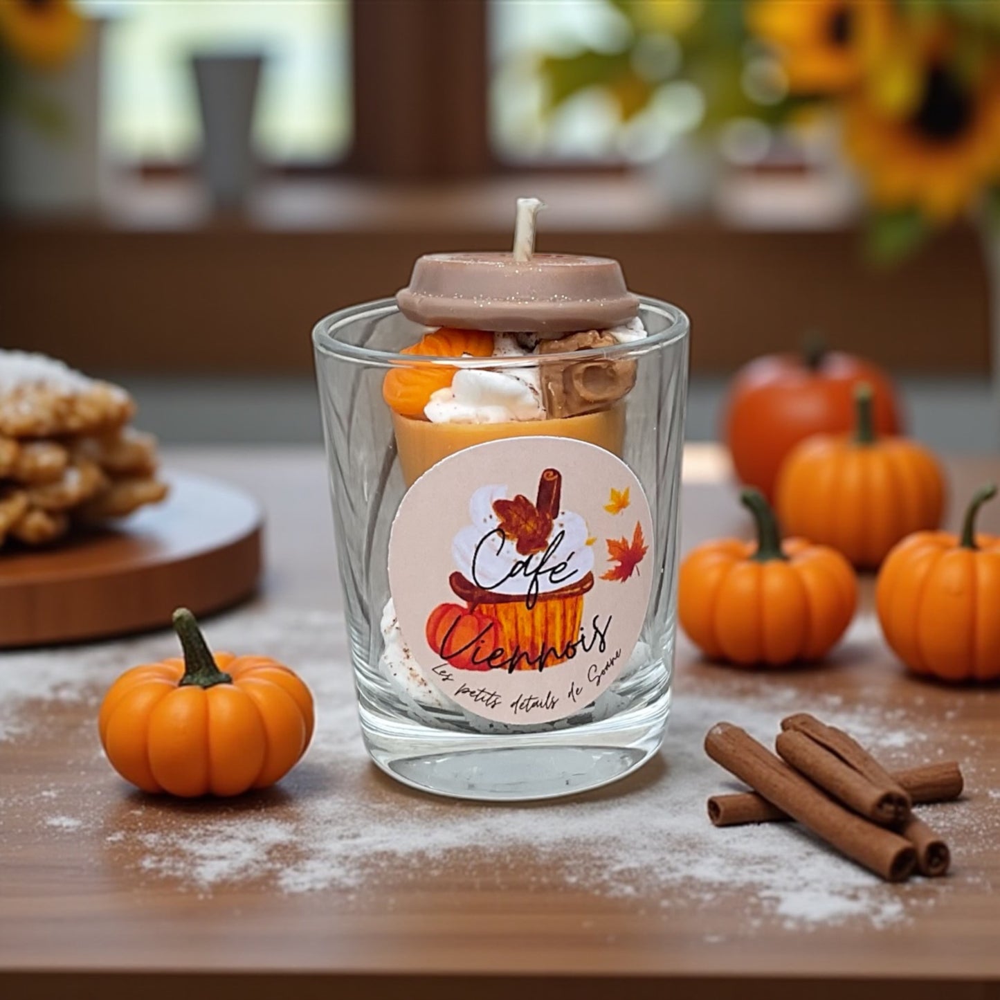 Pré-commande bougie verrine « Café viennois »