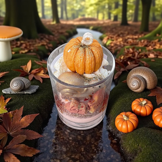 Pré-commande bougie verrine «  Sous les feuilles »