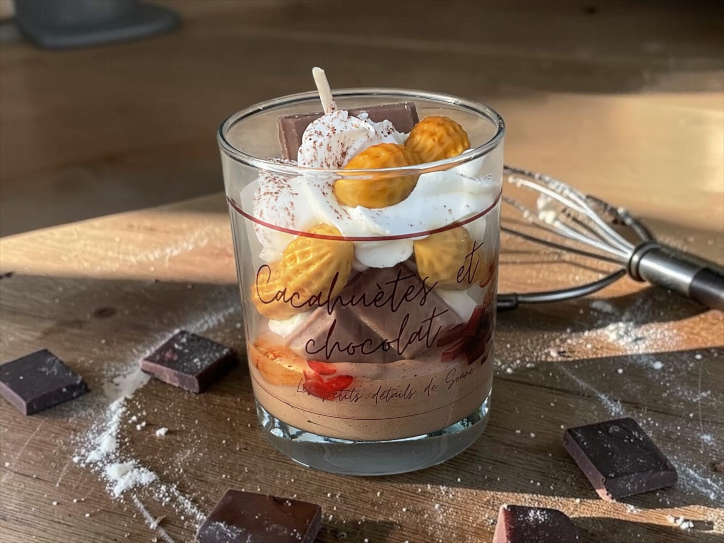 Bougie Cacahuètes et chocolat
