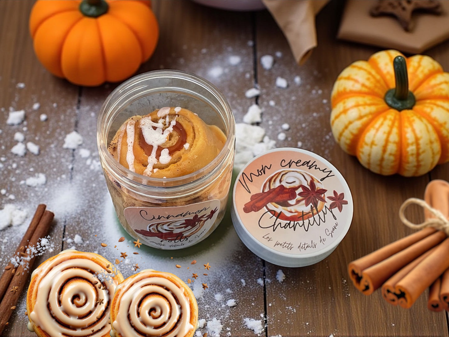 Fondant crémeux Mon creamy chantilly « Cinnamon roll »