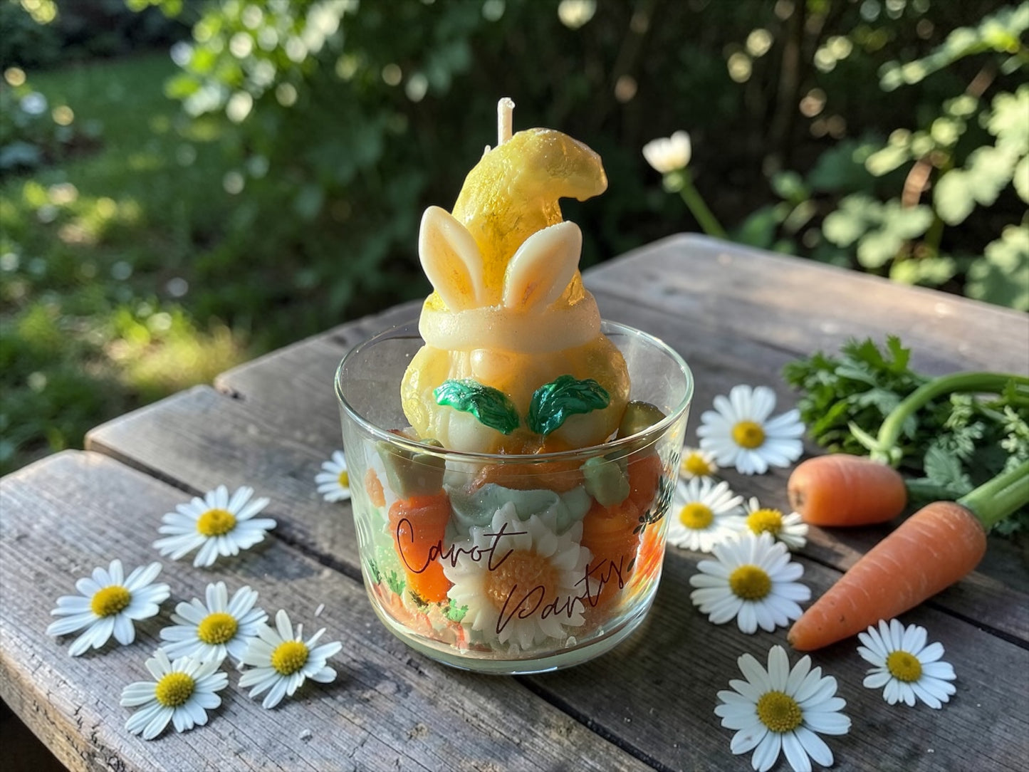 Bougie « Carrot party »
