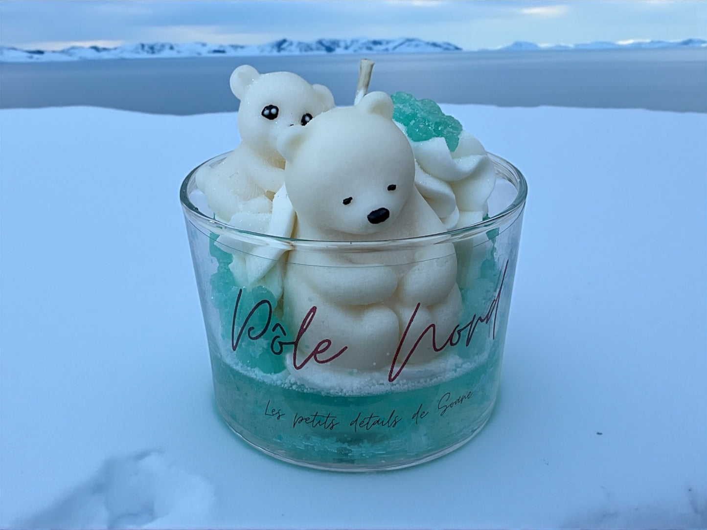 Bougie Pôle Nord : câlin d’hiver