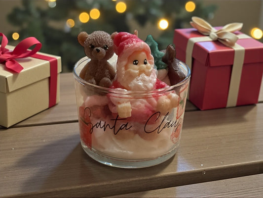 Bougie Santa Claus rouge
