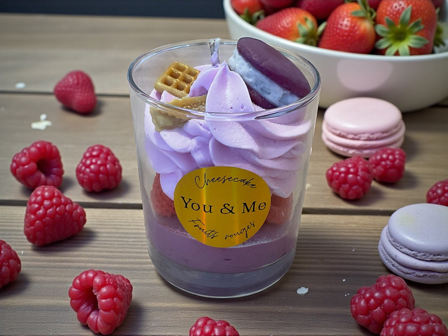 Bougie Cheesecake Fruits rouges
