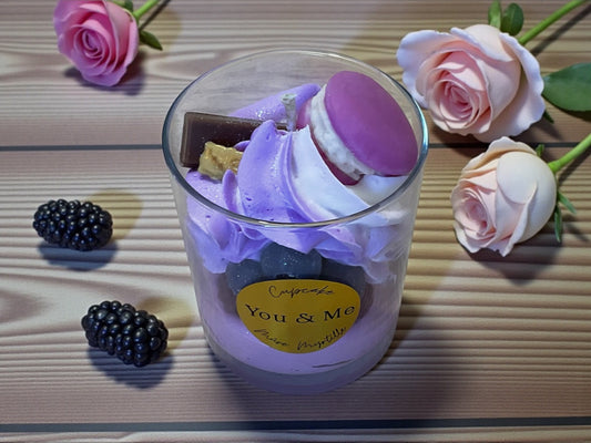 Bougie Cupcake Mûre myrtille