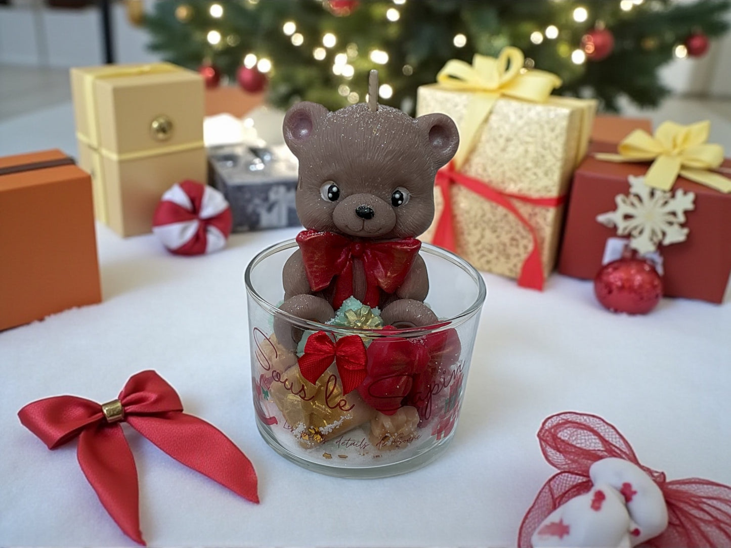 Bougie Sous le sapin