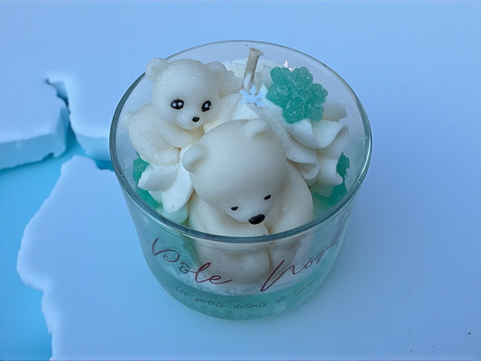 Bougie Pôle Nord : câlin d’hiver