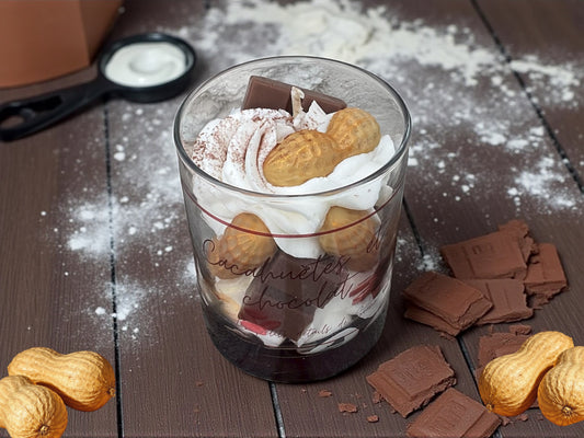 Bougie cacahuètes et chocolat