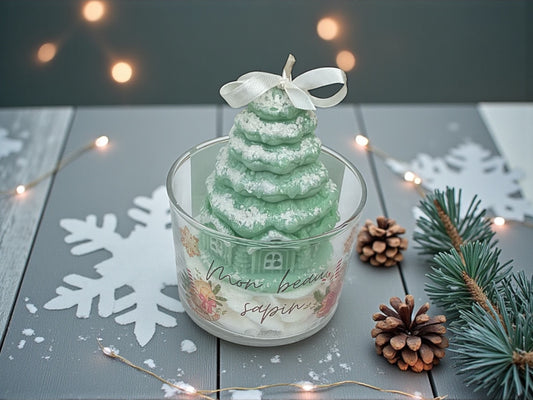 Bougie Mon beau sapin couleur vert
