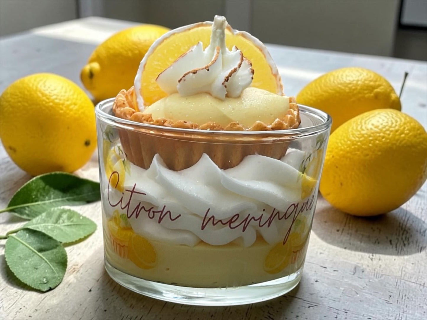 Bougie " Citron meringué "