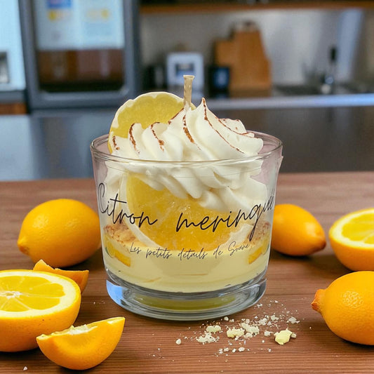 Bougie citron meringué